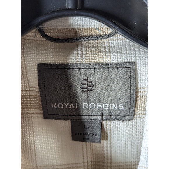 Royal Robbins Organic Cotton Plaid Button Up Shirt Long Sleeve Mens L - Picture 3 of 4